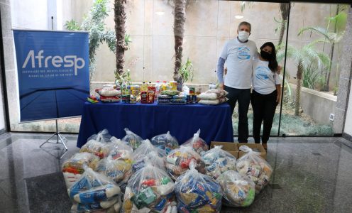 Campanha de vacinação Amafresp arrecada quase meia tonelada de alimentos e itens de higiene pessoal